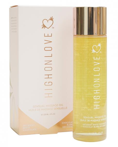 High On Love Hemp Massage Oil - Decadent White Chocolate