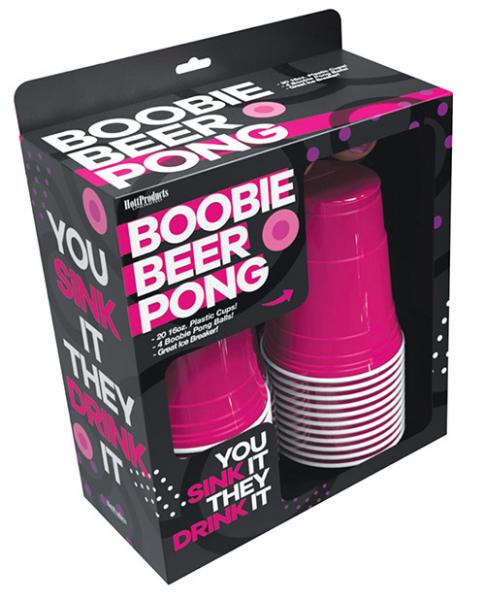 Boobie Beer Pong with Cups & Balls Drinking Game