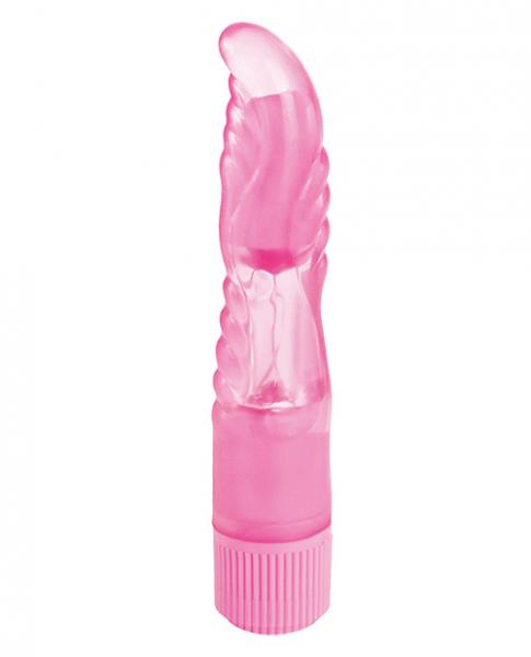 Bubble Fun Ribbed Pink Gummy Vibrator