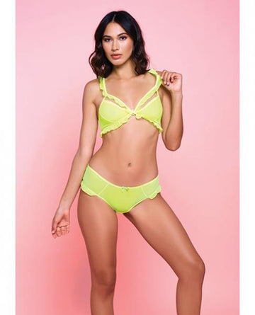 Ballet Bra & Panty Neon Yellow XL