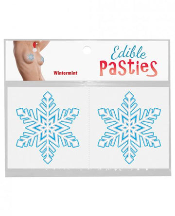 Edible Body Pasties Wintermint Snowflake