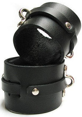 Bondage Basics Leather Cuffs