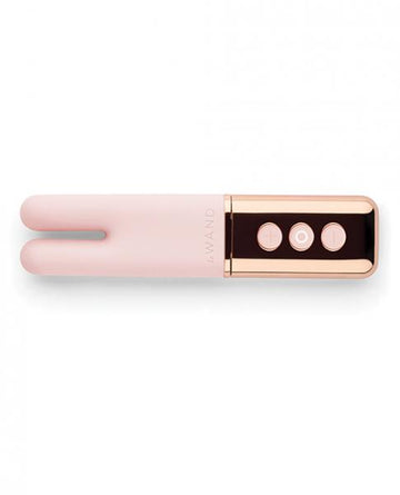 Le Wand Deux Chrome Twin Motor Vibrator Rose Gold