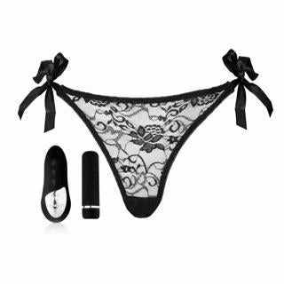 Sensuelle Pleasure Panty Bullet Remote Control Black O/S