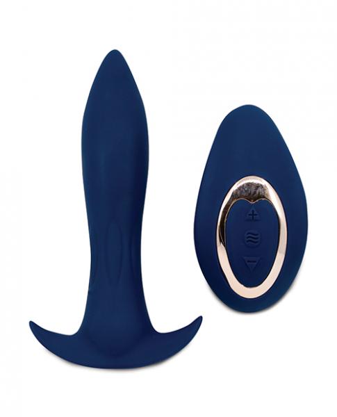 Sensuelle Power Plug Remote Control Butt Plug Blue