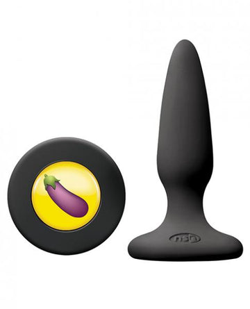 Tails Moji's Eggplant Plug Black