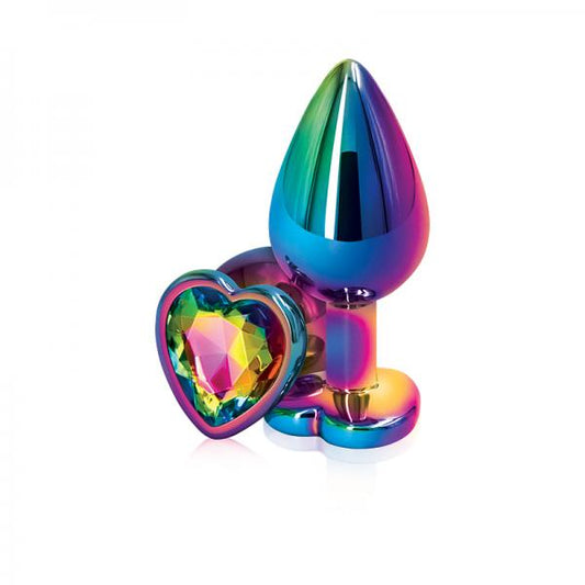 Rear Assets Mulitcolor Heart Medium - Rainbow