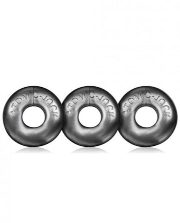 Oxballs Ringer Donut 1 Steel Silver Rings Pack Of 3