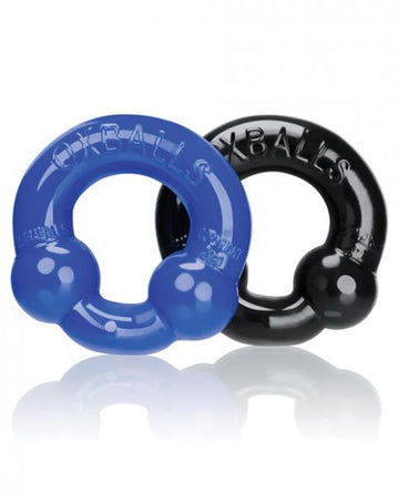 Oxballs Ultraballs Cock Rings Black, Blue 2 Pack