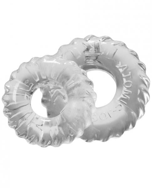 Oxballs Truckt Cock & Ball Ring Clear 2 Pack