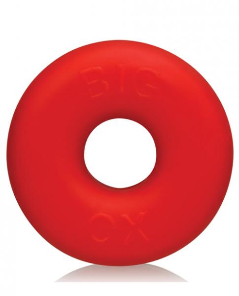 Big Ox Oxballs Cockring C-Ring Red Ice