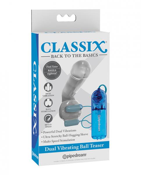 Classix Dual Vibrating Ball Teaser - Blue/clear