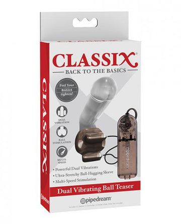 Classix Dual Vibrating Ball Teaser - Black/smoke