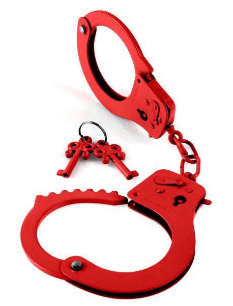 Red Metal Handcuffs