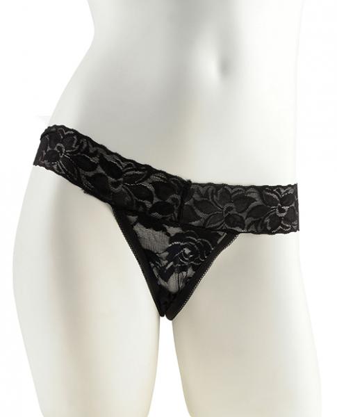 Fetish Fantasy Hanky Spank Me Plus Size Vibrating Panties Black