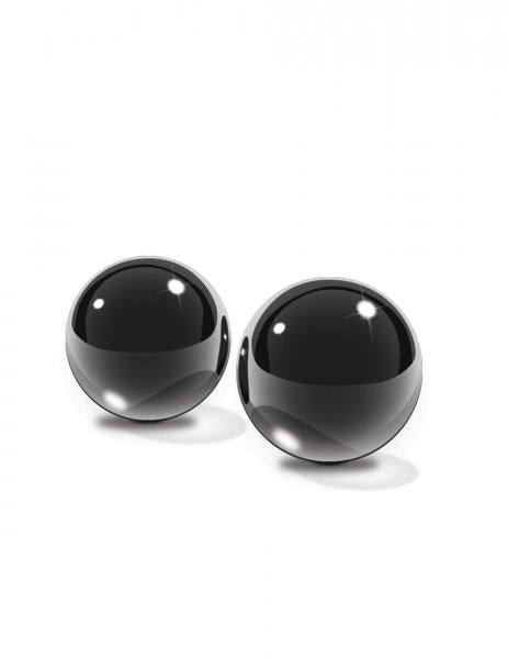 Black Glass Ben Wa Balls Medium