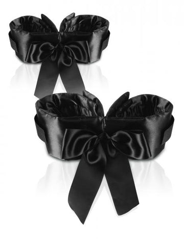 Fetish Fantasy Bowtie Cuffs Wrist and Ankle Black