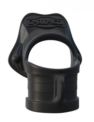 Fantasy C-Ringz Rock Hard Ring & Ball Stretcher Black