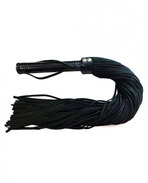 Rouge Suede Flogger Leather Handle Black