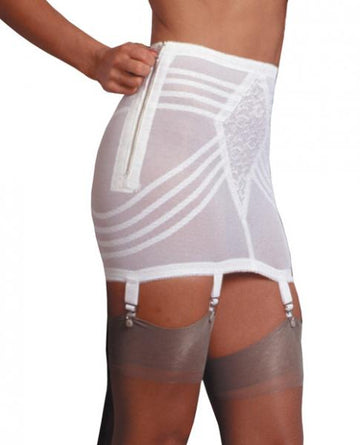 Zippered Open Bottom Girdle White 5X