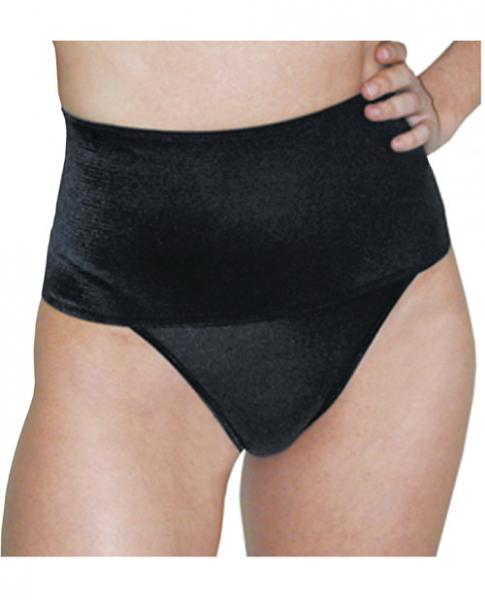 Rago Shapewear Wide Band Thong Shaper Black XL