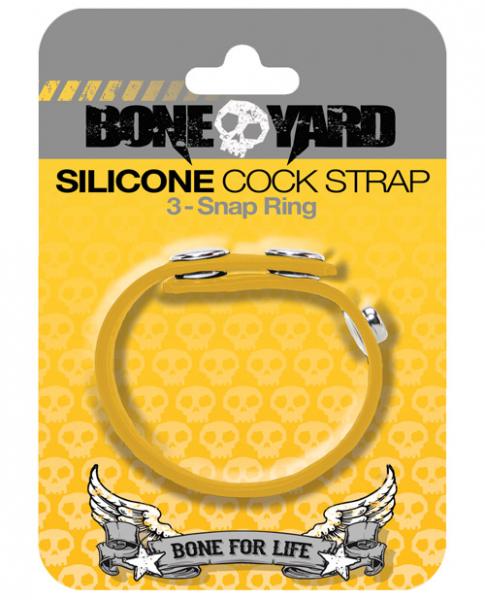 Boneyard Silicone Cock Strap Yellow