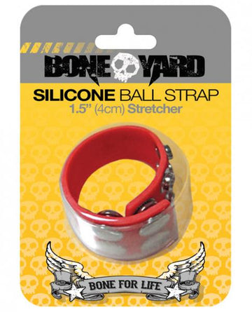 Boneyard Silicone Ball Strap Red