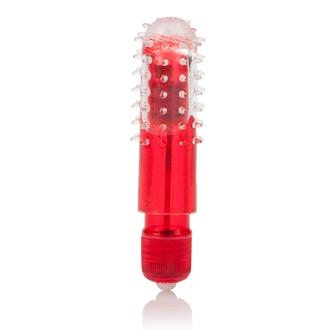 Waterproof Travel Blaster Vibrator  With Sleeve Red