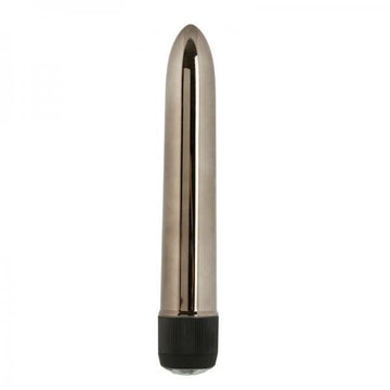 Precious Metal Gems Traditional Vibrator Silver