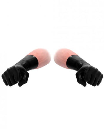 Fist It Latex Short Gloves Black