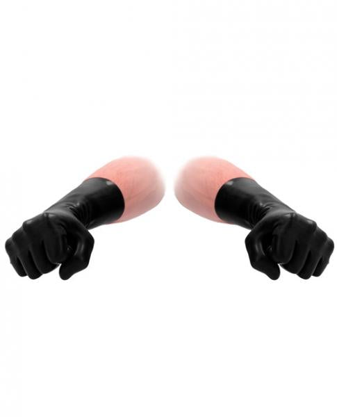 Fist It Latex Short Gloves Black