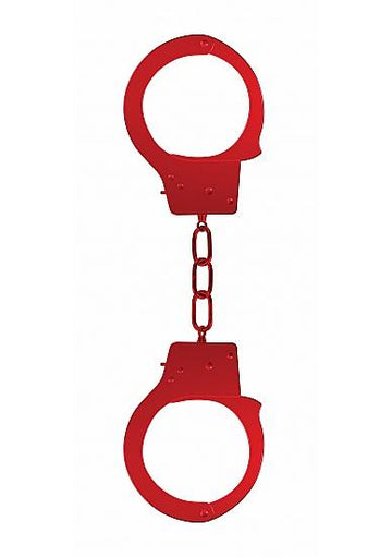 Ouch Beginners Handcuffs Metal Red