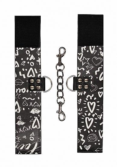 Printed Handcuffs Street Art Fashion Black