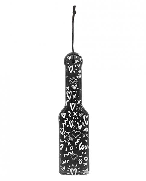 Ouch! Love Street Art Fashion Printed Paddle Black