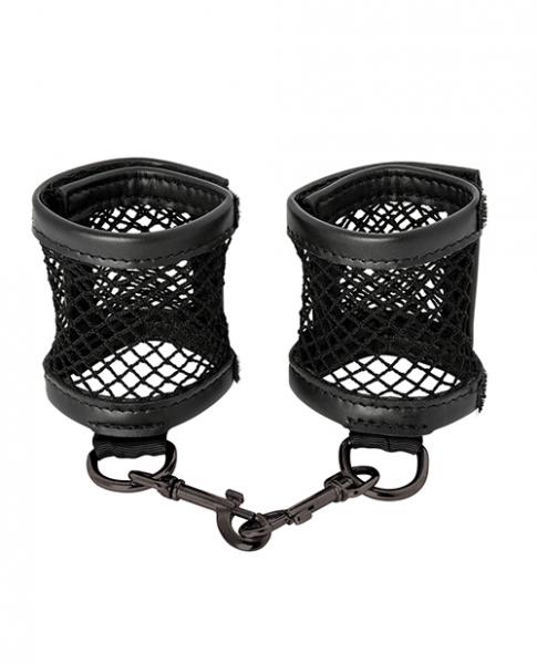 Sex & Mischief Fishnet Cuffs Black