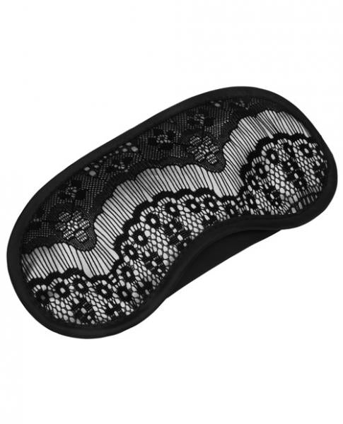 Steamy Shades Eyelash Lace Eyemask Black O/S