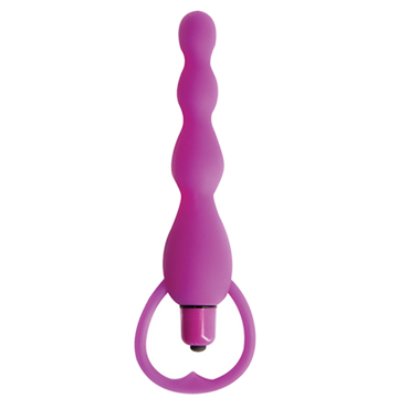 Climax Silicone Vibrating Bum Beads Purple