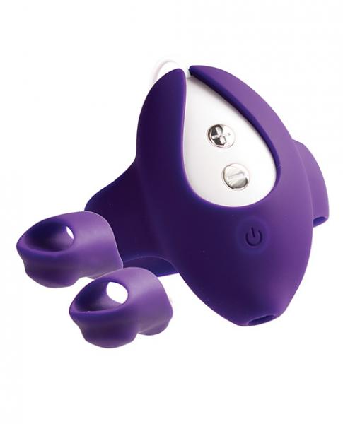 Kimi Rechargeable Dual Finger Vibe Deep Purple