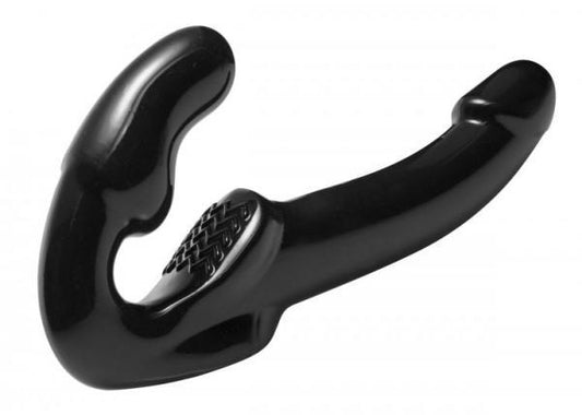 Revolver Strapless Strap On G-Spot Dildo Black