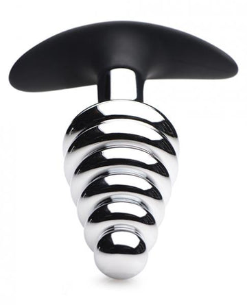 Dark Hive Metal, Silicone Ribbed Anal Plug