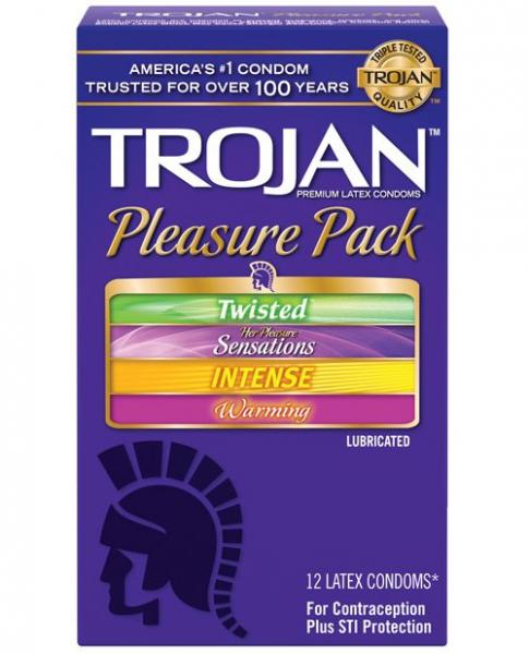 Trojan Condom Pleasure Pack 12 Pack