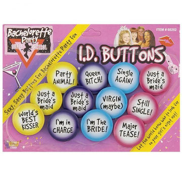 Bachelorette Id Button Set (12)