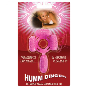 Super Quad Vibrating Cock Ring (magenta)