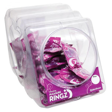 Vibrating Pleasure Ringz 36 Pieces Fishbowl Display