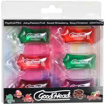 Goodhead Oral Sex Gel Pillow Paks 6 Pack