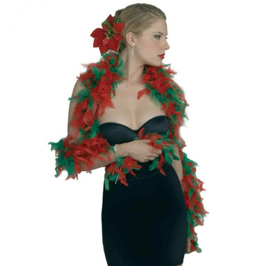 Xmas Red & Green Boa