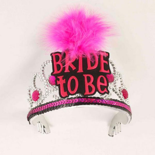 Bride To Be Tiara-blk/pink