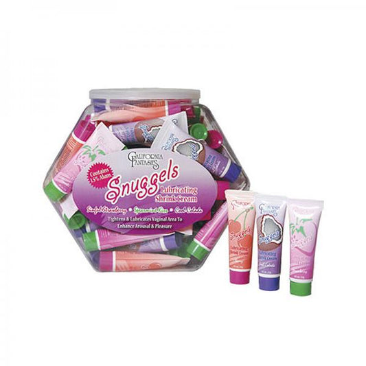 Snuggels Lubricating Shrink Cream 0.33oz Tubes (bowl Of 36 Assorted Flavors)