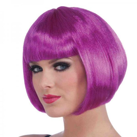 Wig Neon Bob Purple