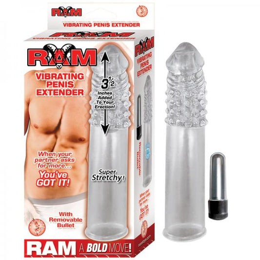 Ram Vibrating Penis Extender Clear